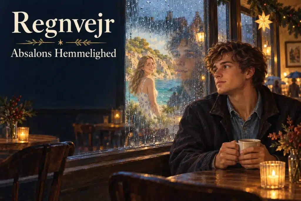 Regnvejr – ung mand mindes Sofie og Opalsøen gennem cafévinduet
