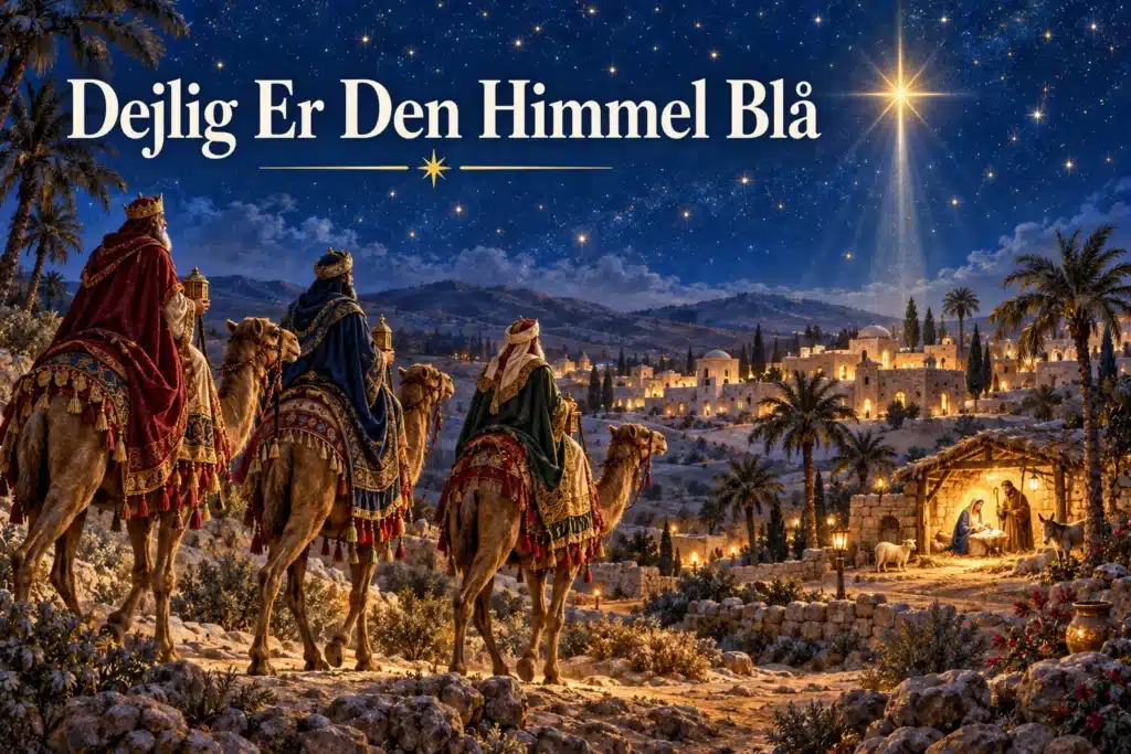 Dejlig Er Den Himmel Blå – tre vise mænd følger Betlehemsstjernen