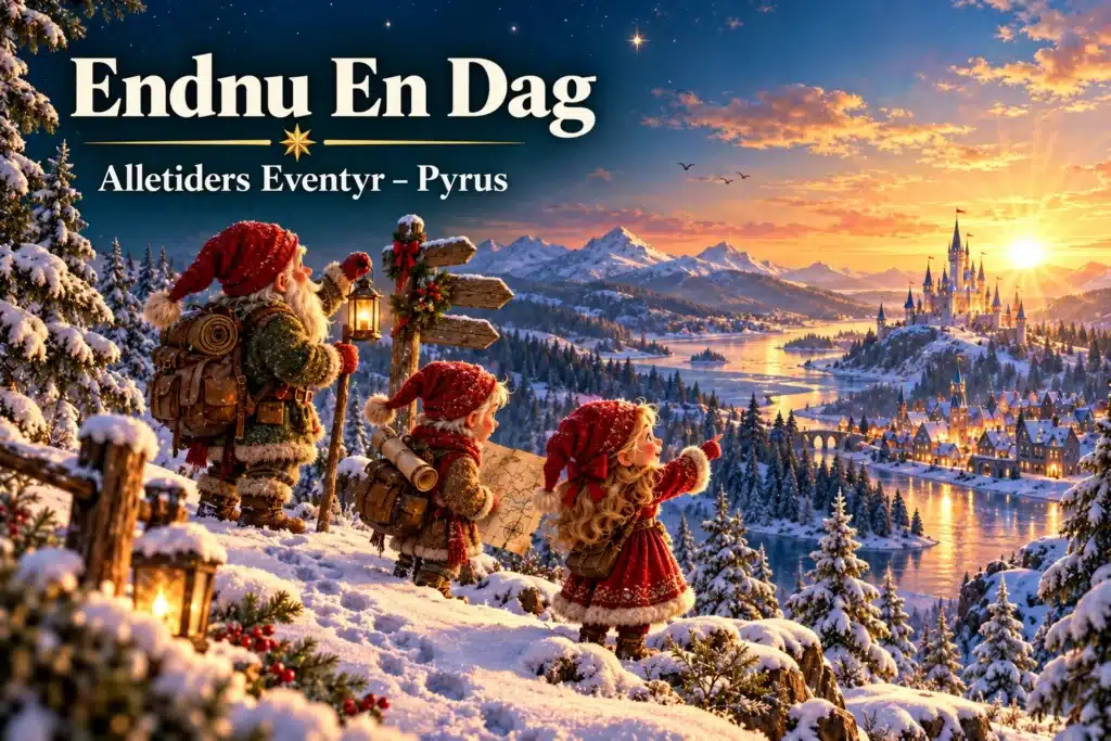 Endnu En Dag – tre nisser følger vinterstien mod et eventyrslot ved solopgang