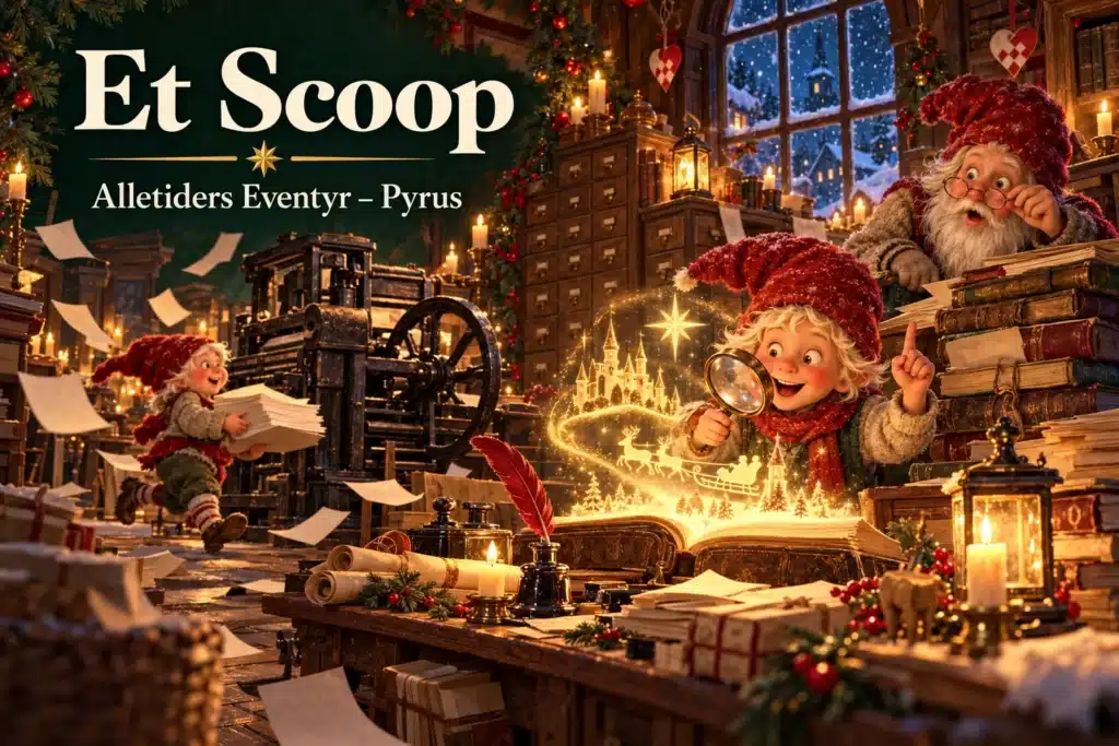 Et Scoop – nissejournalist opdager en magisk julehistorie i et gammelt arkiv