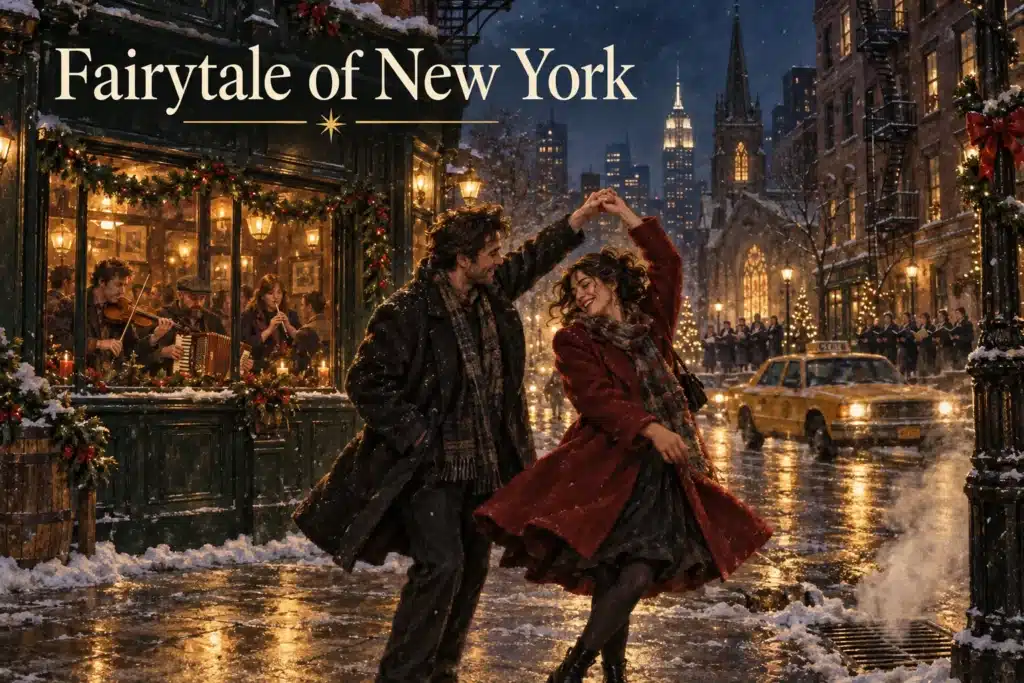 Fairytale of New York – par danser gennem sneen på juleaften