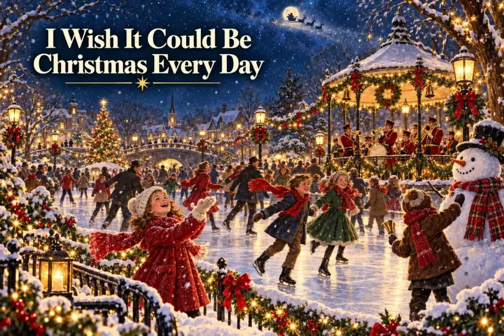 I Wish It Could Be Christmas Every Day – børn skøjter til julemusik