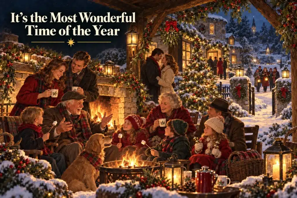 It’s the Most Wonderful Time of the Year – familie hygger ved julebålet