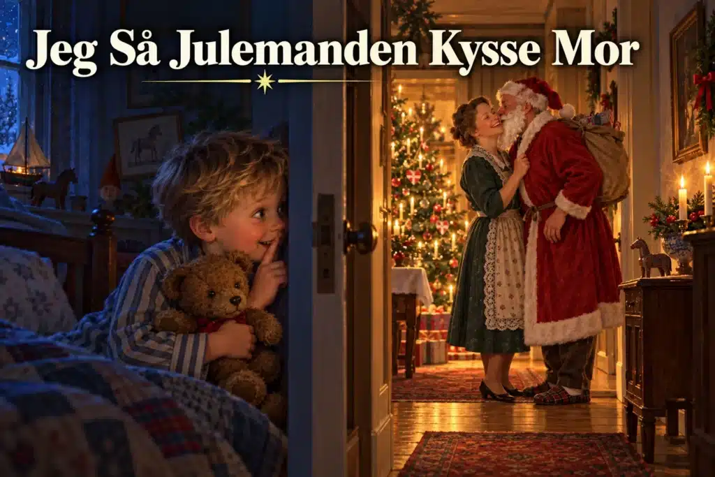 Jeg Så Julemanden Kysse Mor – Peter ser julemanden kysse mor gennem døren