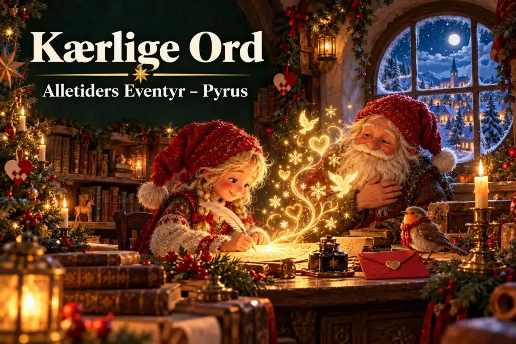 Kærlige Ord – nissepige skriver et julebrev, der bliver til gyldne hjerter