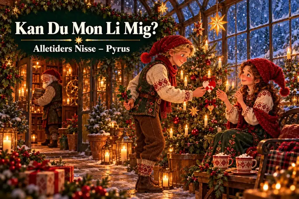 Kan Du Mon Li Mig? – nisse tilbyder et julehjerte i vinterhaven