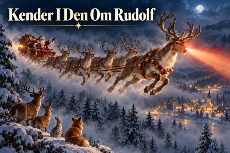 Kender I Den Om Rudolf – Rudolf guider julemandens kane gennem tågen med rød næse