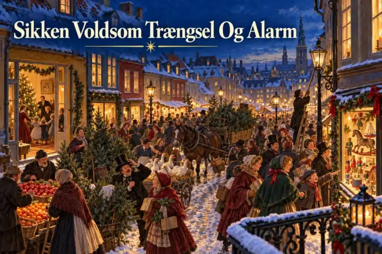 Sikken Voldsom Trængsel Og Alarm – julehandel på en travl gade i 1848