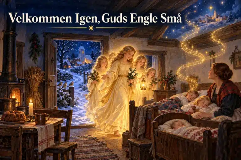 Velkommen Igen, Guds Engle Små – engle besøger børn i en julehytte